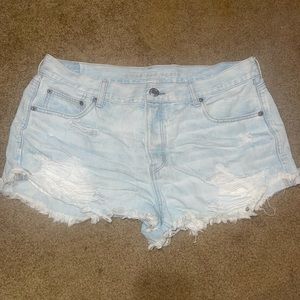 American Eagle Ripped Jean Shorts